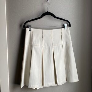 Vintage Cream Mini Skirt